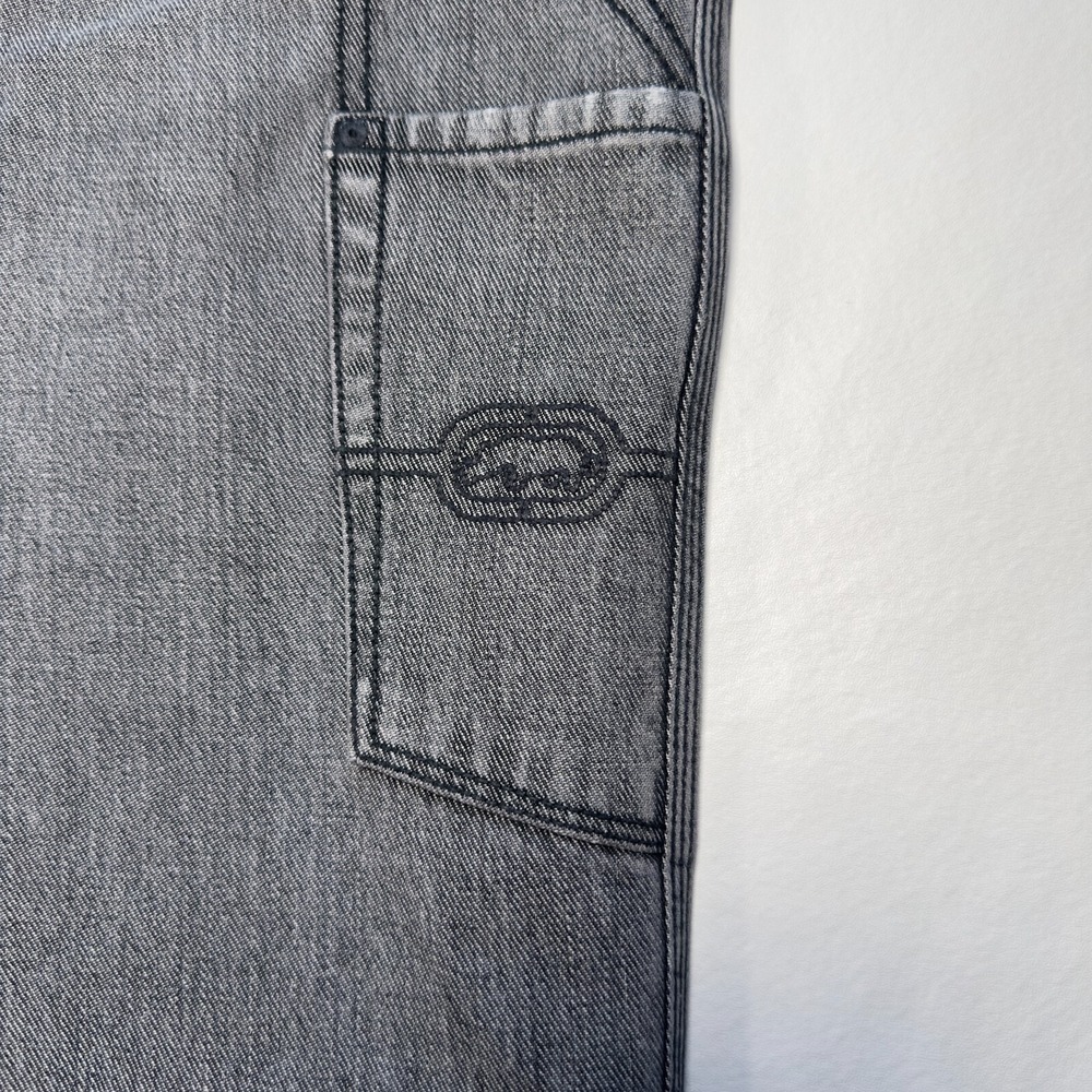 Ecko Unltd Carpenter Jeans Mens 34 Gray Foundry Denim Foundry Relaxed Streetwear - Picture 10 of 16